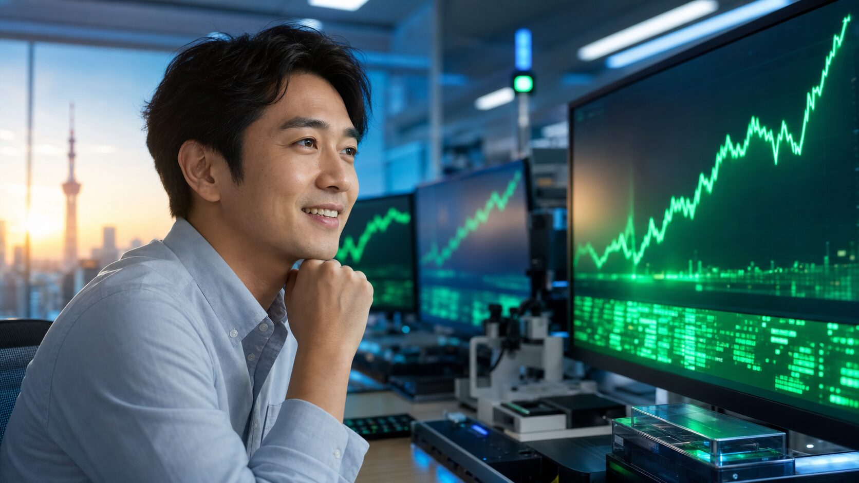 来週の日本株で半導体株とアドバンテストの動きを確認する個人投資家向けサムネイル画像