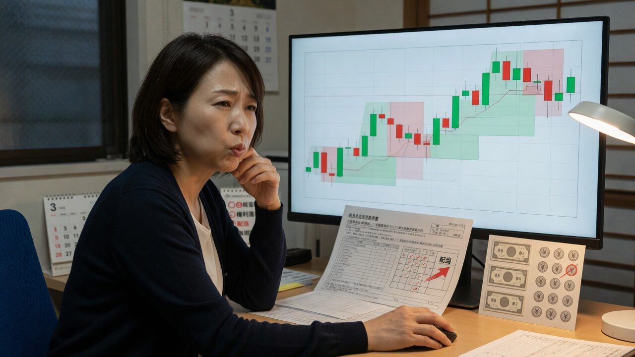 大引けの日本株で配当とスクリンの動きを確認する個人投資家向けサムネイル画像