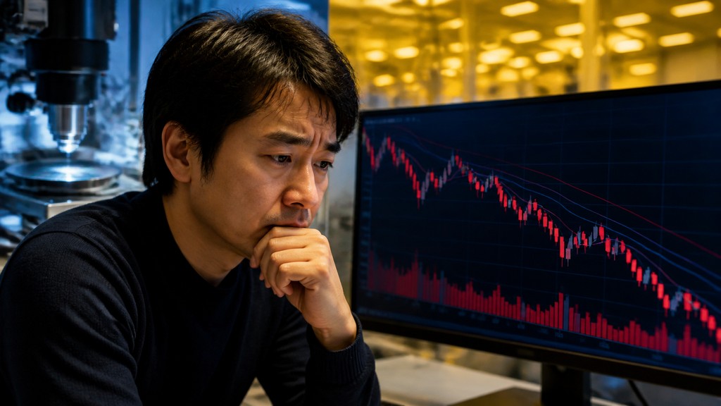 大引けの日本株で半導体株とアドバンテストの動きを確認する個人投資家向けサムネイル画像