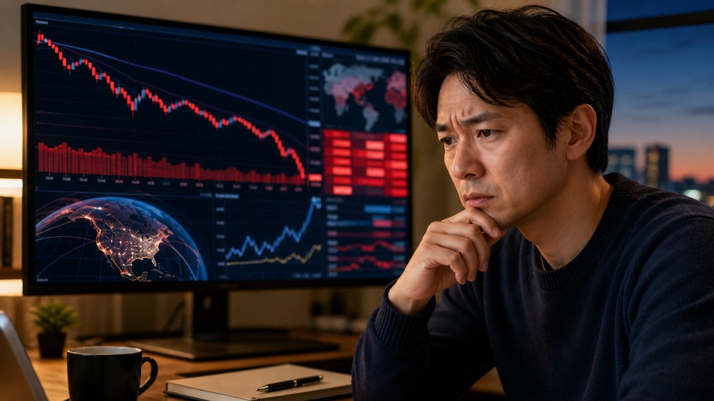 寄り前の日本株で大型AI株とソフトバンクGの動きを確認する個人投資家向けサムネイル画像