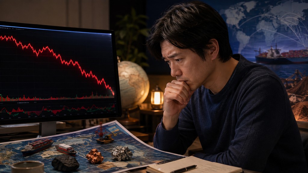 大引けの日本株で商社株と三菱商事の動きを確認する個人投資家向けサムネイル画像