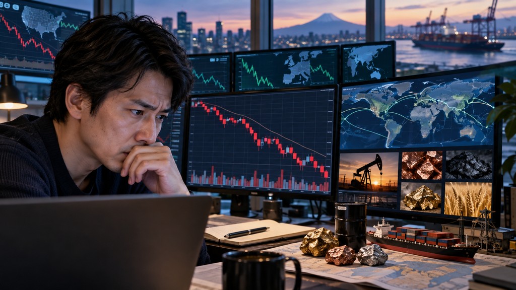寄り前の日本株で商社株と三菱商事の動きを確認する個人投資家向けサムネイル画像